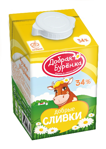 Сливки ультрапастеризованные 34% TBA