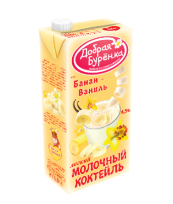 Молочный коктейль "Банан-ваниль"